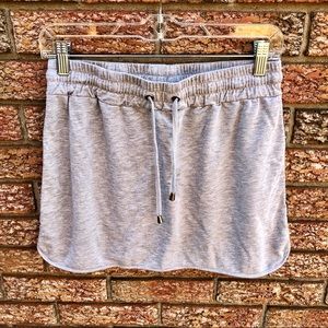 Casual Grey Jersey Skirt